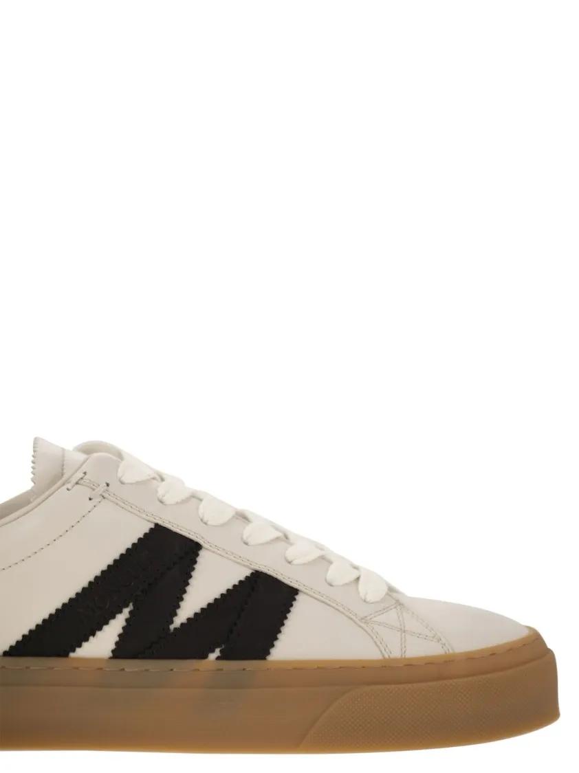 Thumbnail - Moncler Low-Top Sneaker - Monaco2 - Leather And Nubuck Sneakers. - Gr. 42 (EU) - in Beige - für Damen