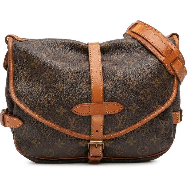 Louis Vuitton Sac à bandoulière Monogram Saumur 30 braun