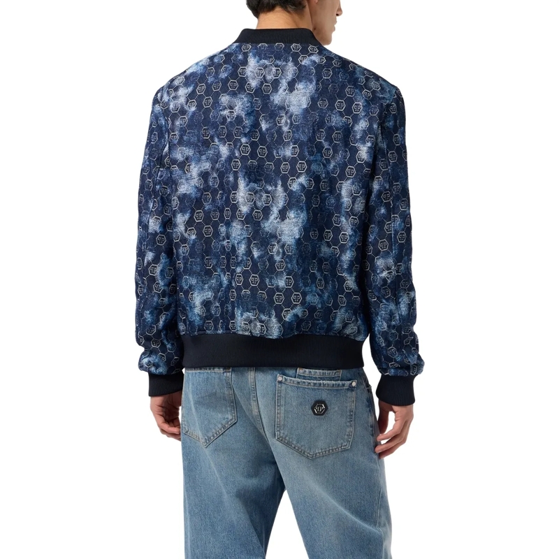 Philipp Plein Blouson Lässigkeit trifft auf originellen Stil bei dieser  schwarz(Image 2)