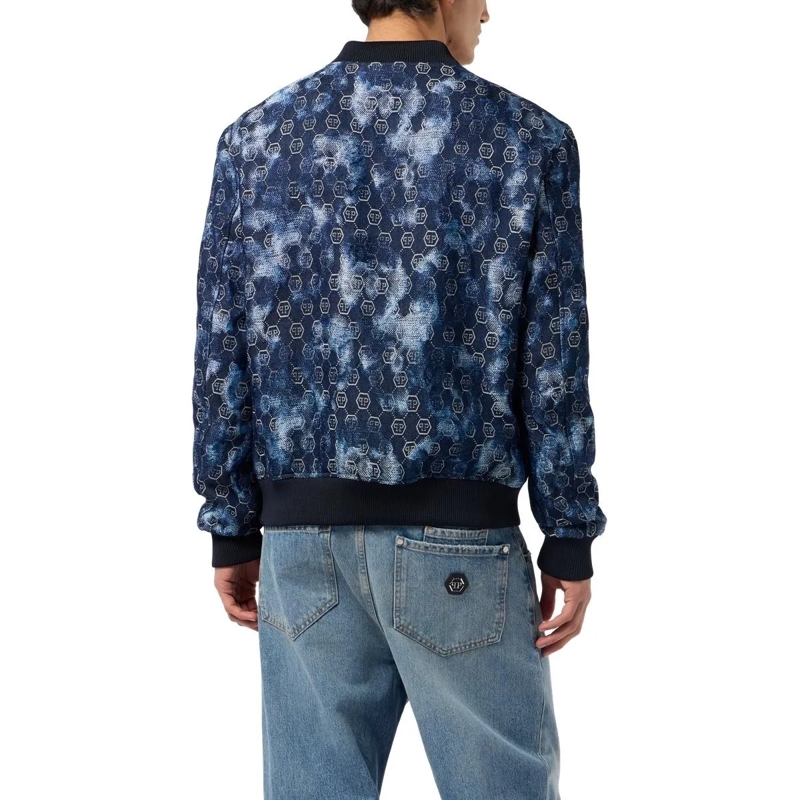 Philipp Plein Blouson Lässigkeit trifft auf originellen Stil bei dieser  schwarz(Image 4)