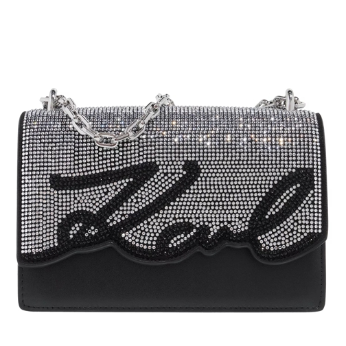 Karl Lagerfeld K/Signature Sp Sm Shb Crystals Black Silver Cross body-väskor