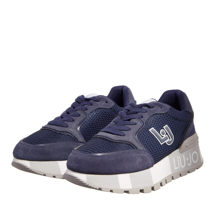 【関税&送料込】Liu Jo Sneakers Blue Liu •Jo Women's Blue Sneakers With Glossy Details | Leo Bell