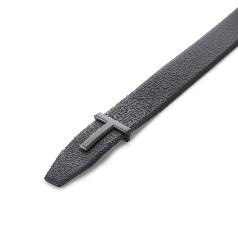 Tom Ford Gürtel "T Icon" Leather Belt Black(Image 4)