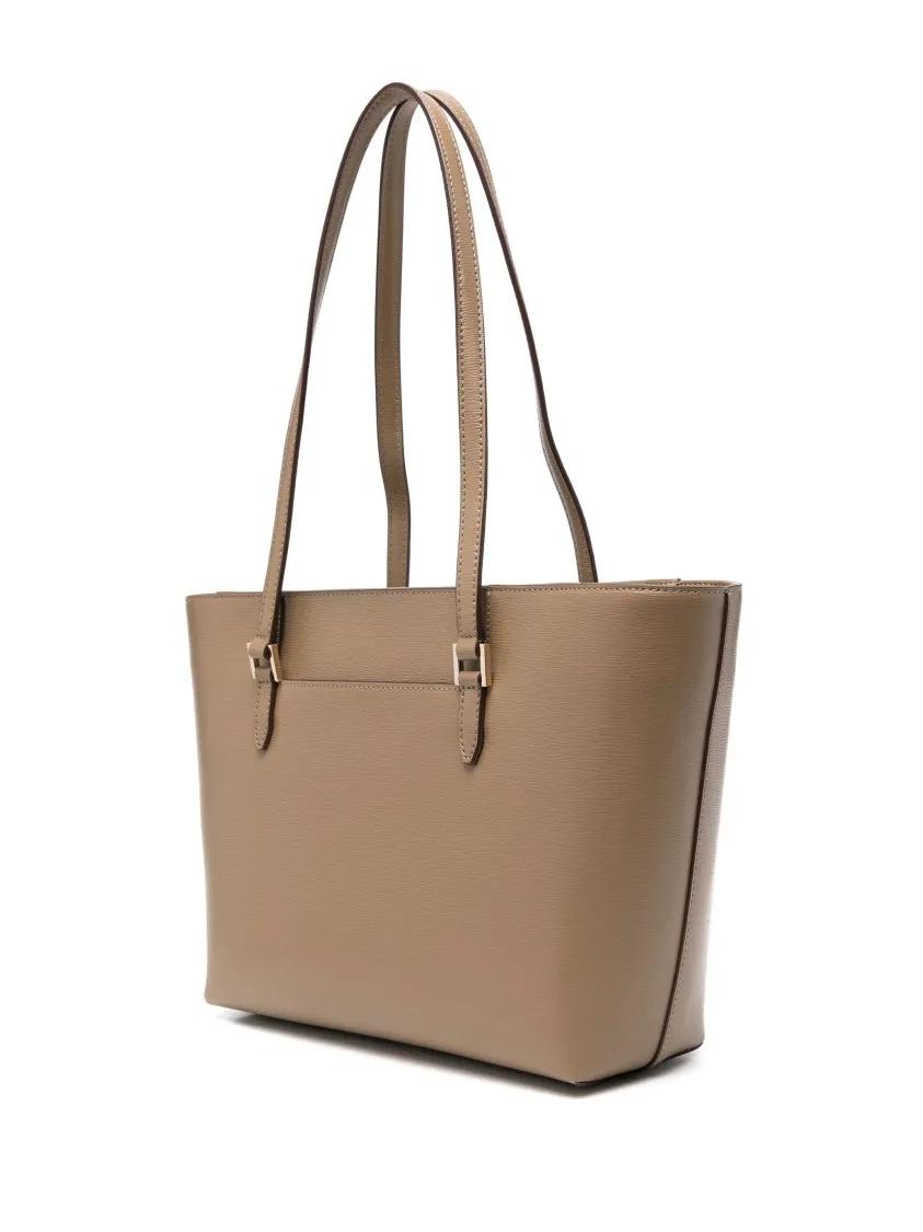 DKNY Shoppers & Totes Logo-Lettering Tote Bag in beige