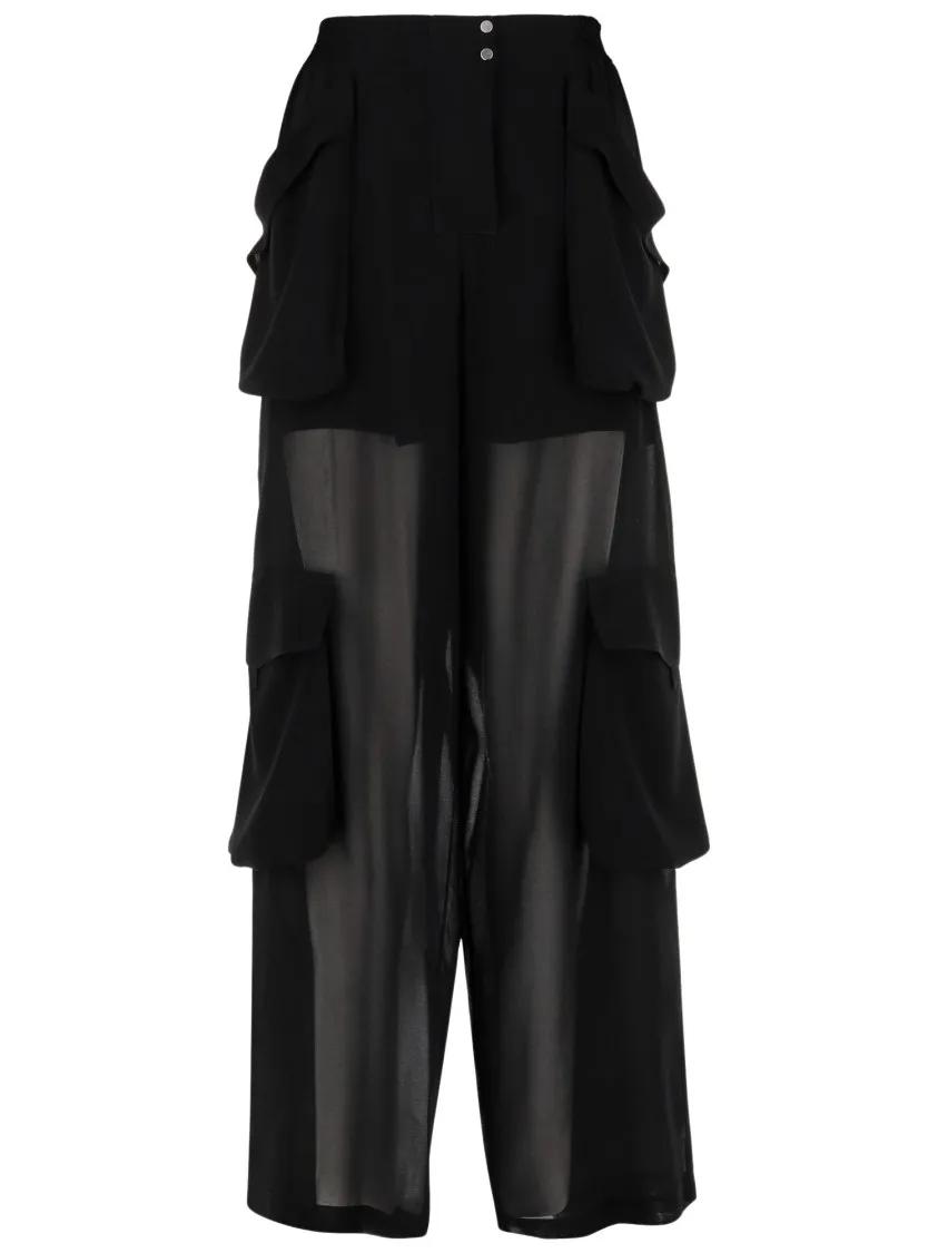 Thumbnail - Pinko - Georgette Cargo Pants - Größe 38 - schwarz
