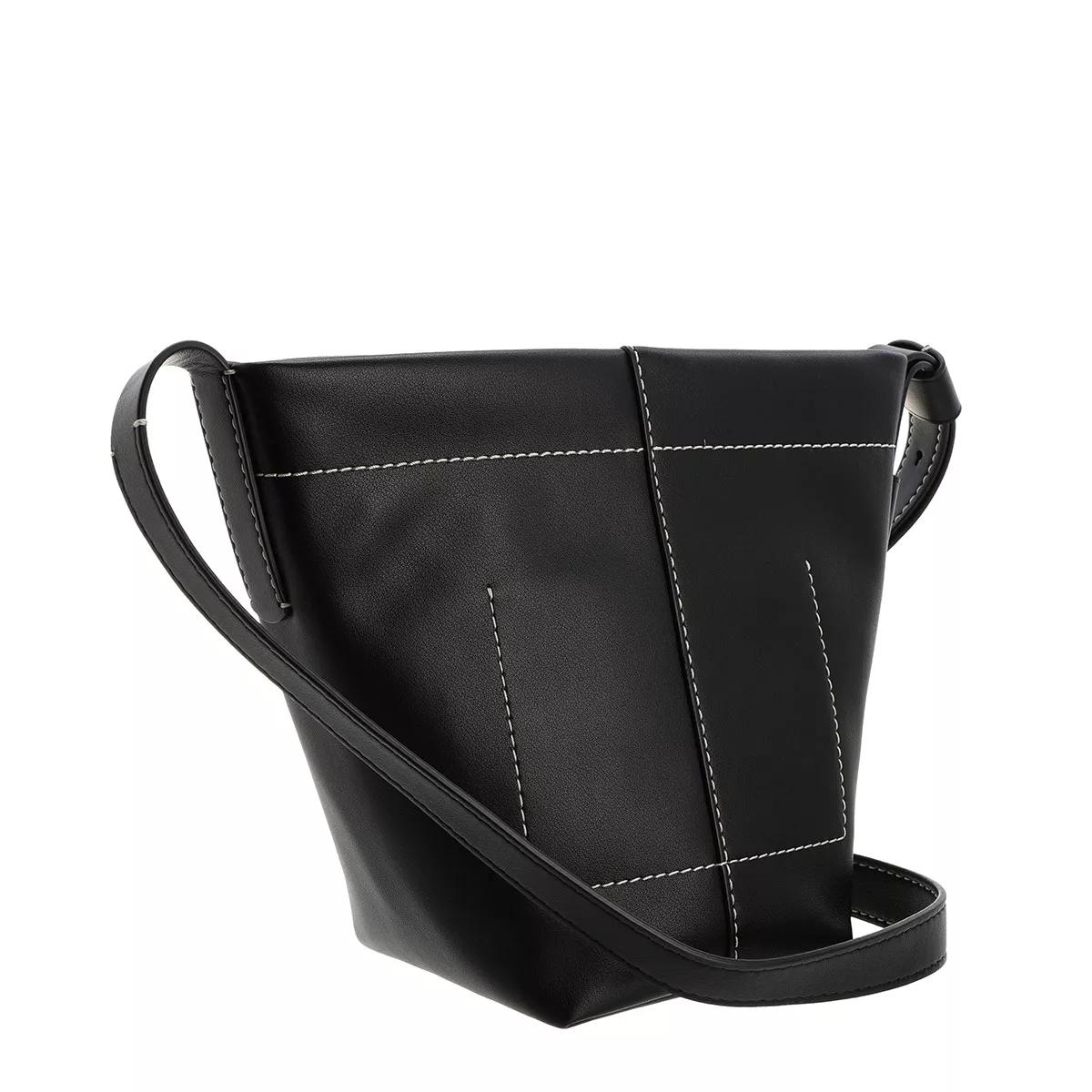 Proenza Schouler Barrow Leather Mini Bucket Bag Black Bucket Bag