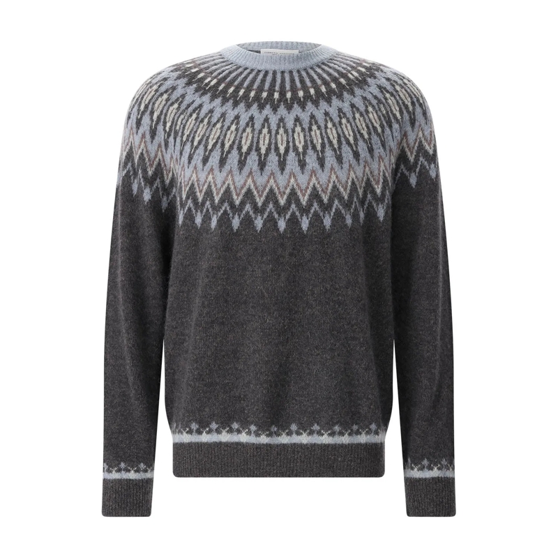 Roberto Collina Pullover Pullover aus Alpaka-Woll-Mix braun(Image 4)