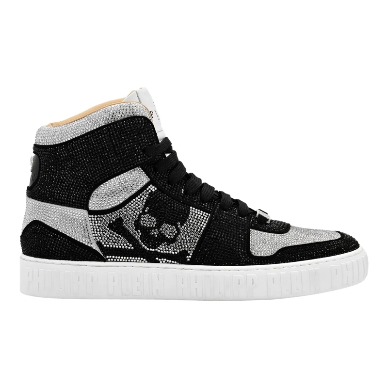 Philipp Plein Low-Top-Sneaker Hightop-Sneaker Notorious Mit Schmucksteinen schwarz
