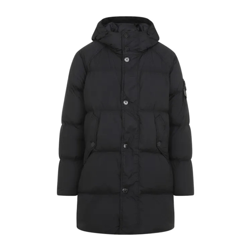 Stone Island Black Polyamide Jacket Black Donzen jassen