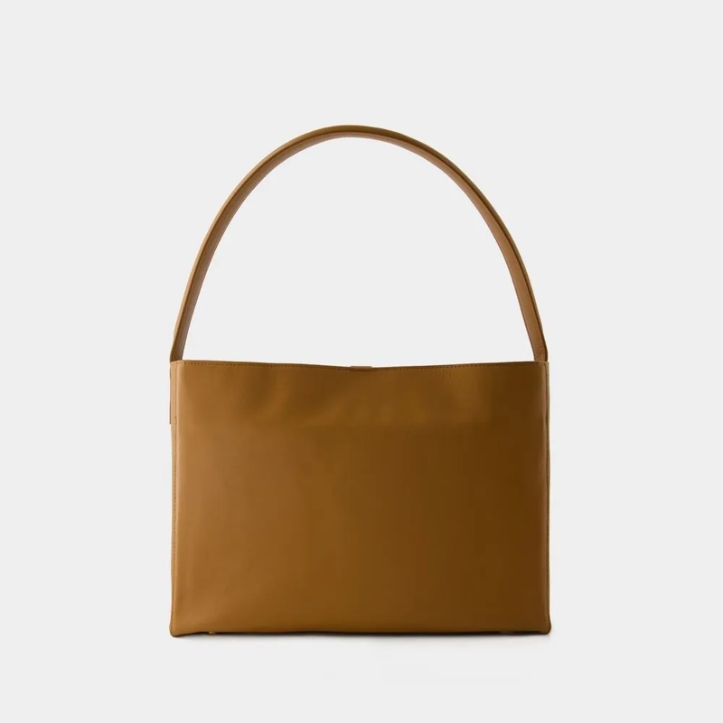 Ines De La Fressange Schultertasche Leonore L Shoulder Bag - Leather - Camel Brown(Image 8)