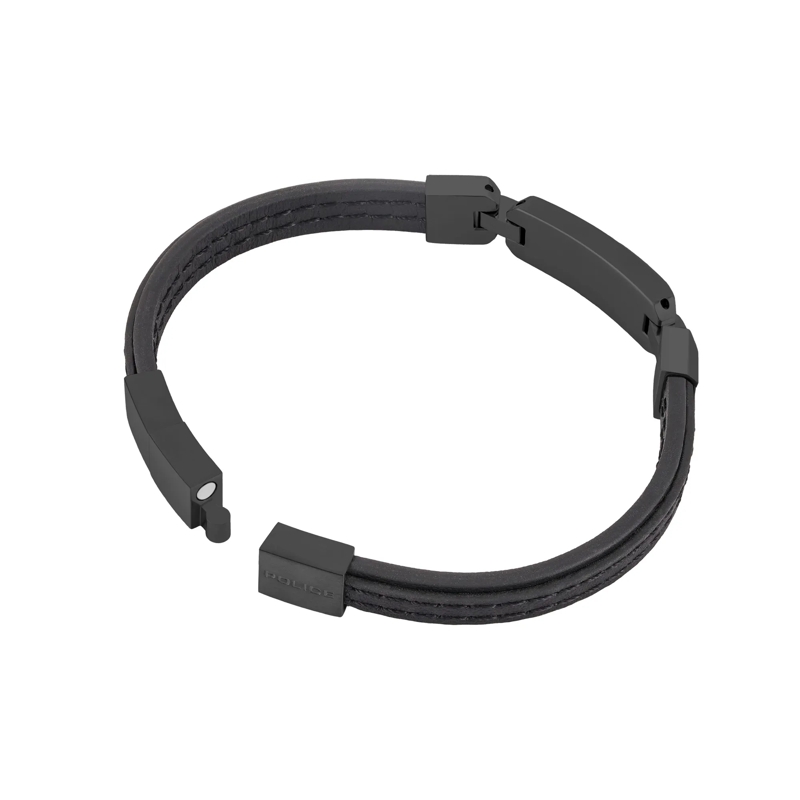 Police Armband Armband Layerlock- Herrenarmband- Farbe: schwar schwarz(Image 3)