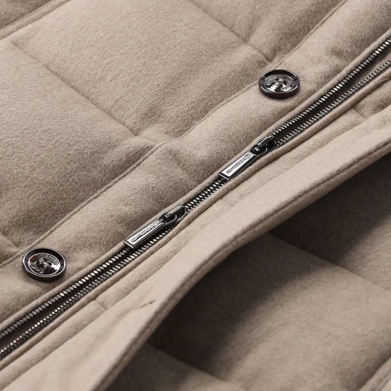 Moorer Gewatteerd jack Parka Saturno B5L aus Kaschmir beige(Image 5)