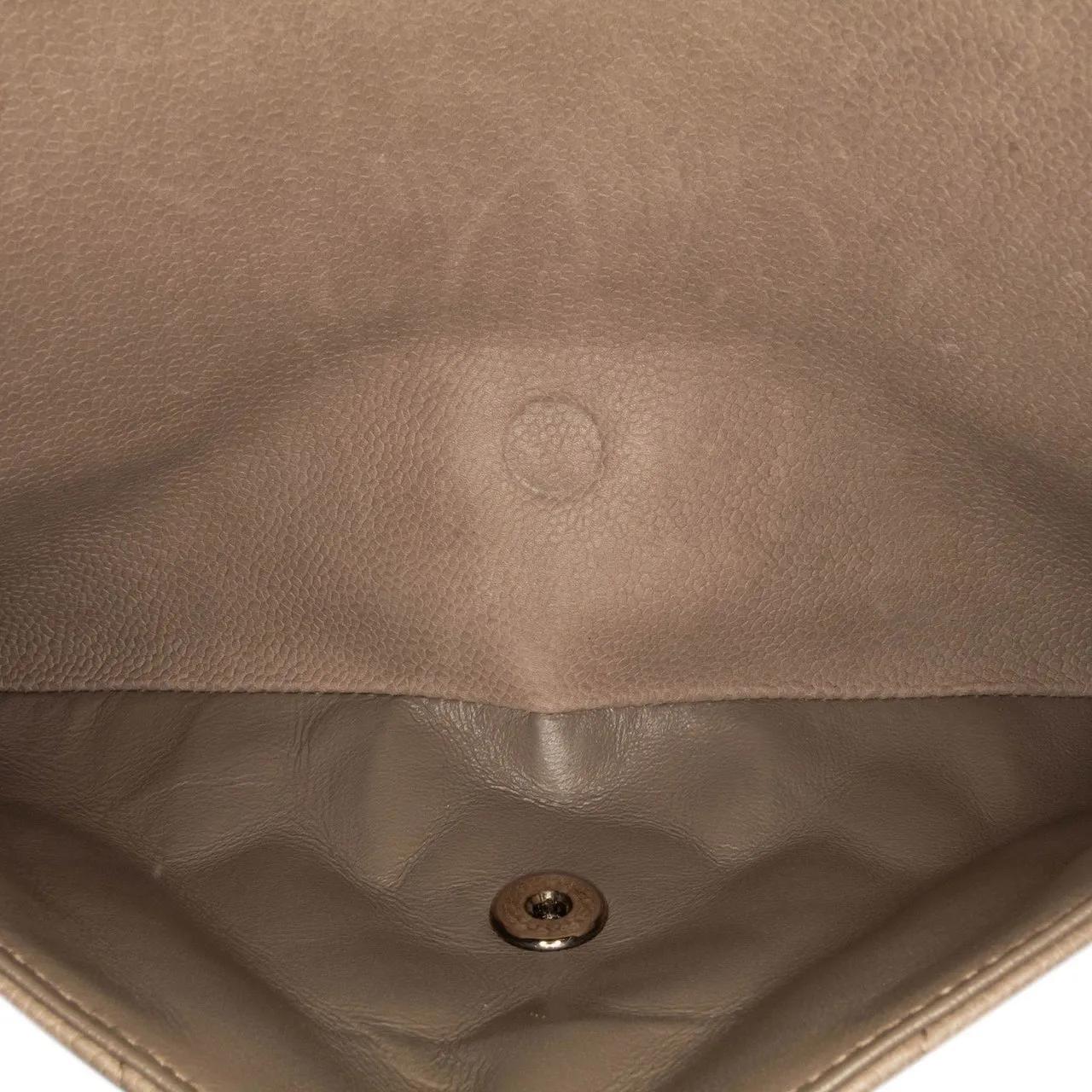Chanel Hobo bags 2010-2011 Jumbo Classic Caviar Double Flap in bruin