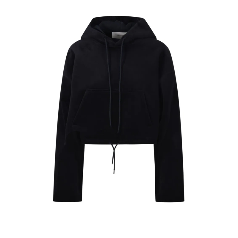 Golden Goose  Boxy Hoodie Sweatshirt Scuba Black
