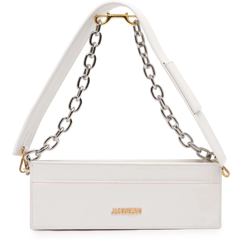 Jacquemus Sac à bandoulière Calfskin Le Ciuciu Satchel weiß