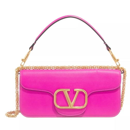 Valentino Garavani V Logo Satchel Bag Pink PP Satchel