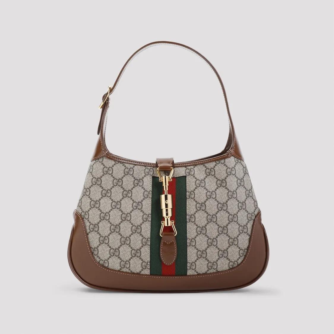 Gucci Hobo Jackie 1961 Handbag Brown Crossbody Bag