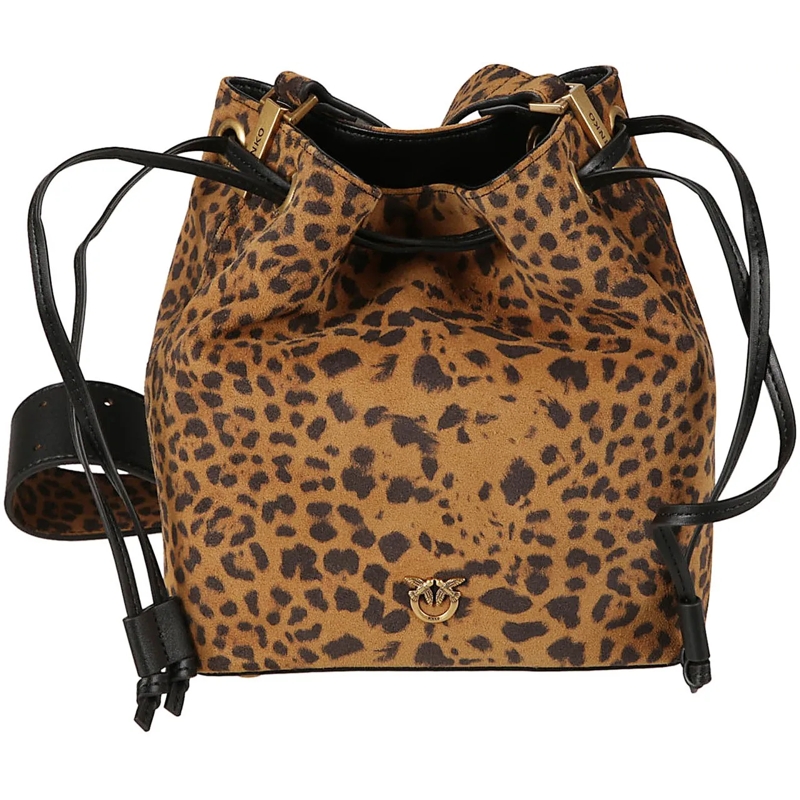 Pinko Fourre-tout Mini Bucket Bag Brown braun