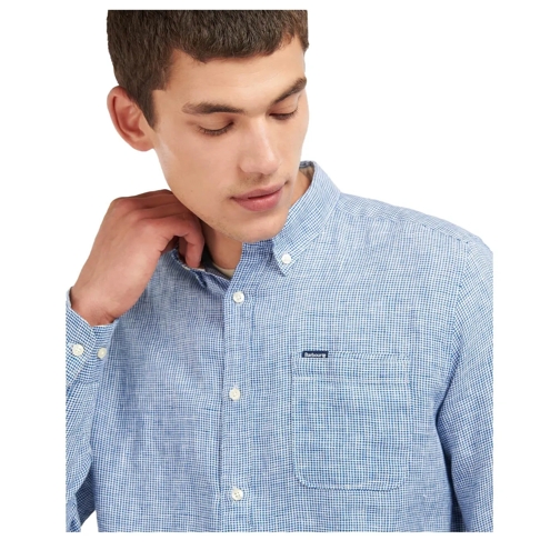 Barbour BARBOUR LINTON MARINEBLAUES HEMD blau Chemises