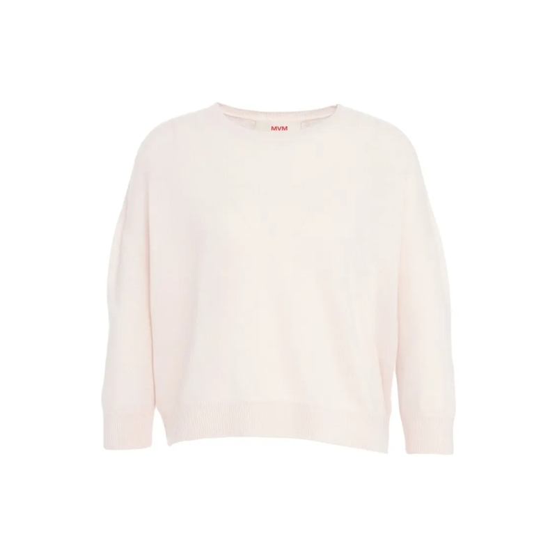 Mvm Trui Fine Knit Cashmere Sweater Pink