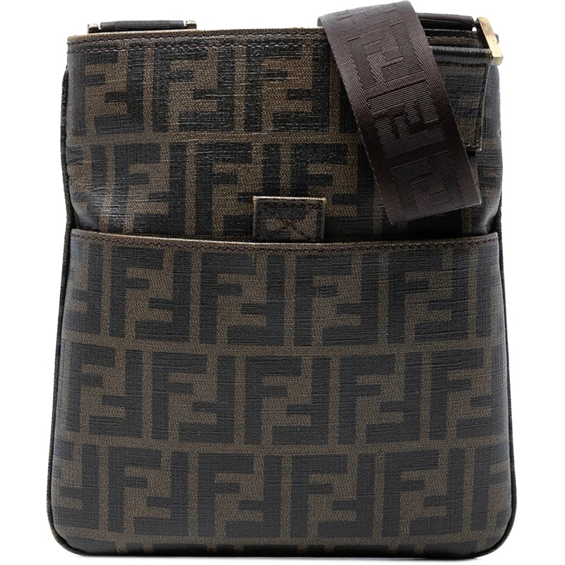 Fendi Sac à bandoulière Zucca Coated Canvas Crossbody braun
