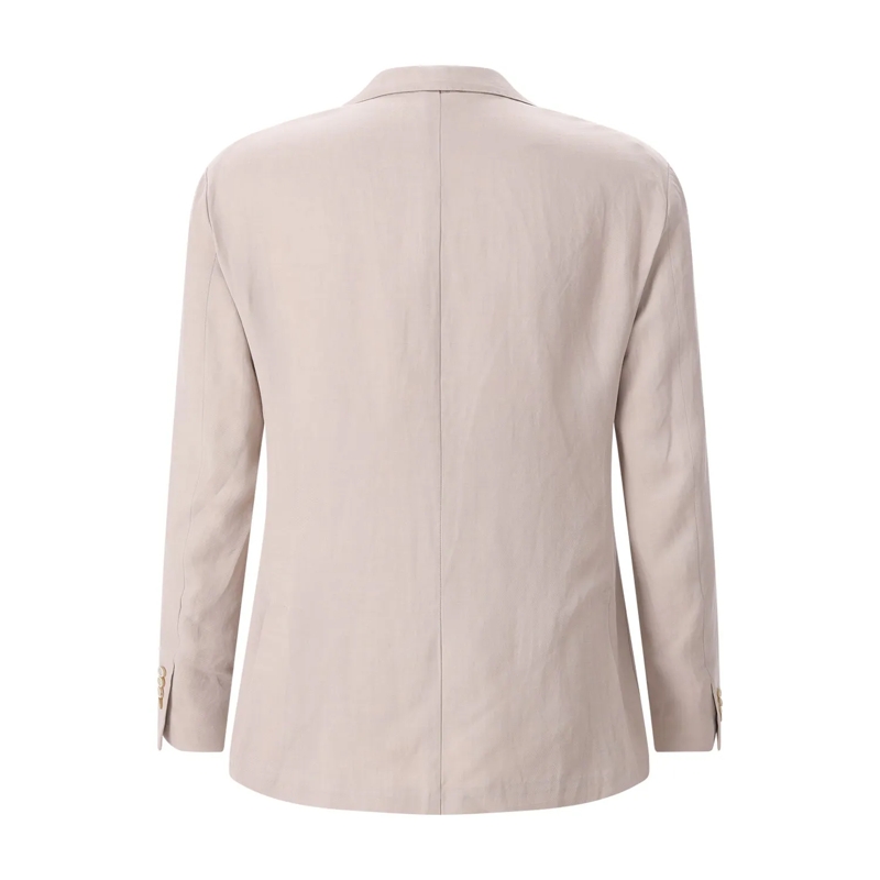 Eleventy Anzugjacke Anzugsakko aus Leinen-Mix beige(Image 3)
