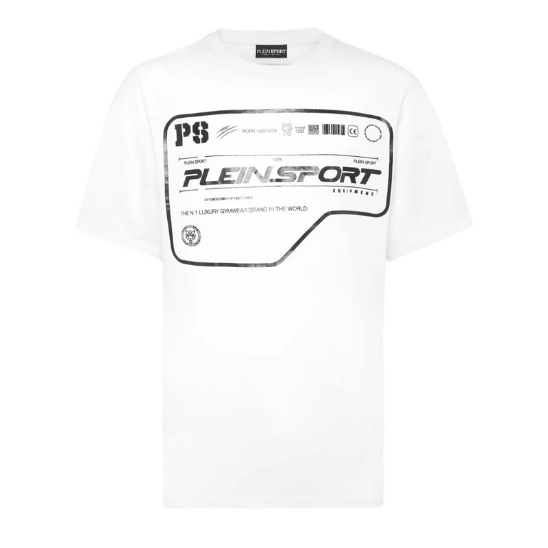 Plein Sport T-Shirt T-Shirt Rundhalsausschnitt Ss weiss