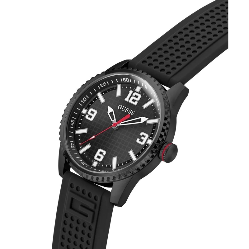 Guess Quarzuhr Quarz-Analoguhr Varsity G schwarz(Image 6)