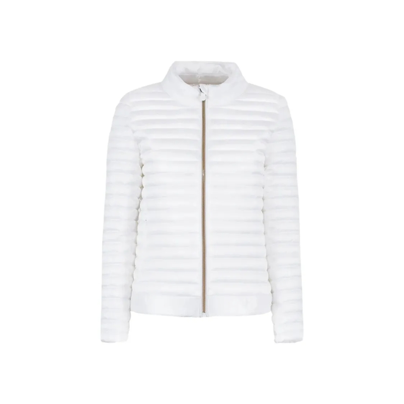 Save the Duck  A-Line Silhouette Lightweight Quilted Nylon Jacket White