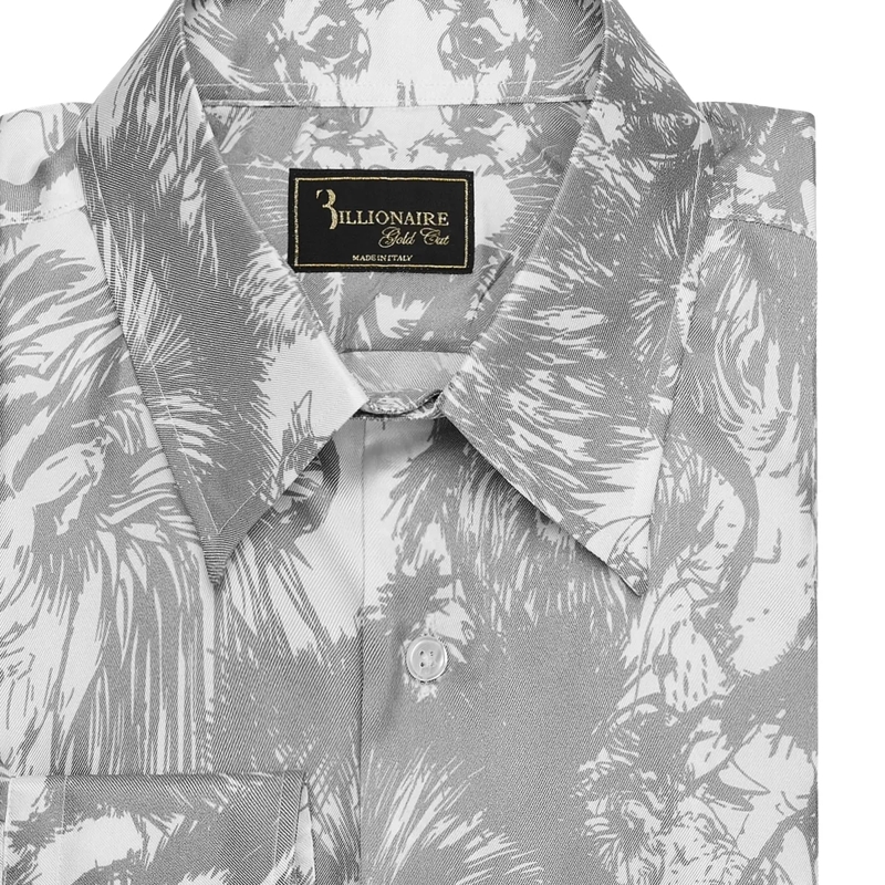BILLIONAIRE Hemd Hemd Goldschnitt Ls Lion weiss(Image 5)