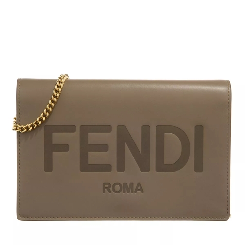Fendi Wallet On Chain Leather Tartufo Portafoglio a catena