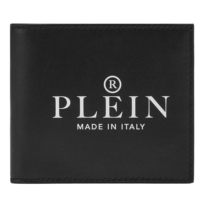 Philipp Plein Bi-Fold-Portemonnaie Geldbörse Iconic Plein schwarz