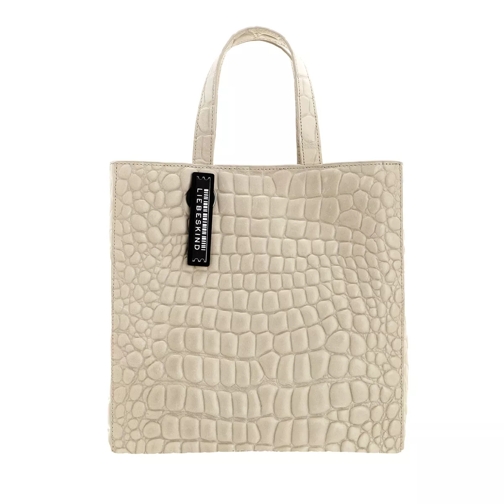 Liebeskind Berlin Paper Bag Waxy Croco - Paperbag M Pale Moon Fourre-tout