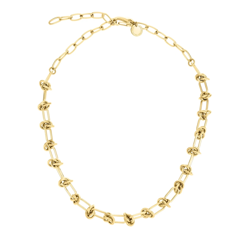 Liebeskind Berlin Mittellange Halskette Edelstahl The Knot gold(Image 3)