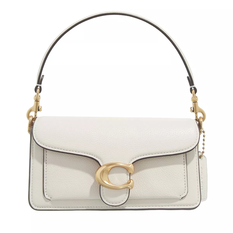 Coach Shoulder Bag Polished Pebble Leather Tabby Shoulder Bag 20 Chalk