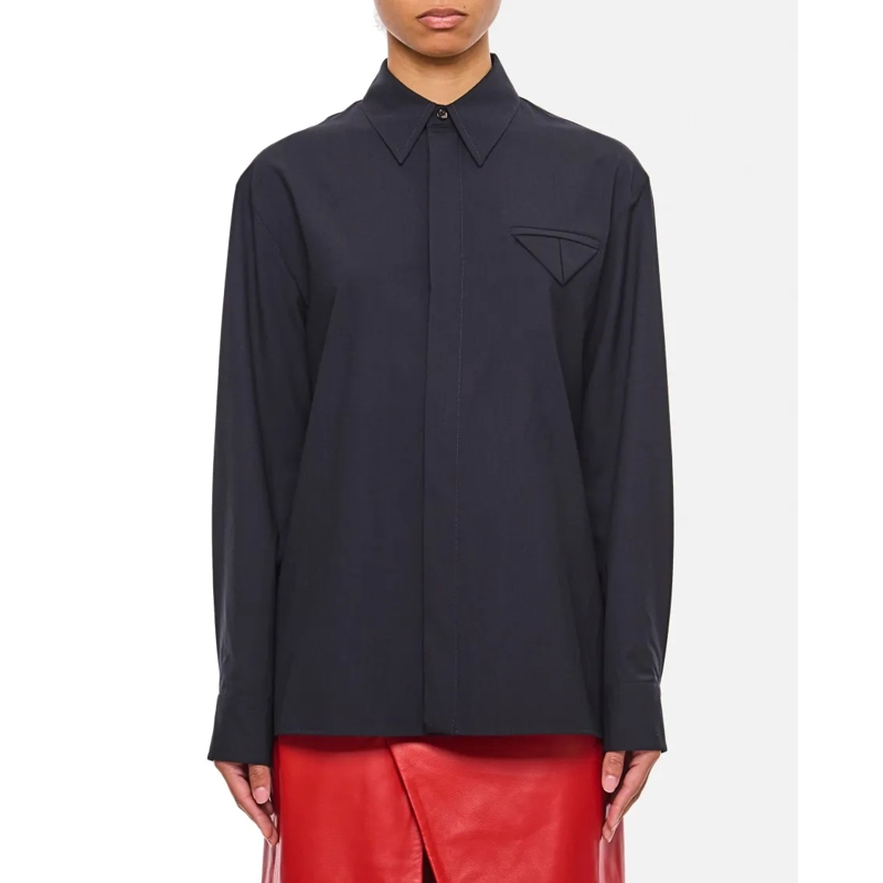 Bottega Veneta Hemd Blue Classic Shirt Blue