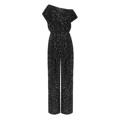 Elisabetta Franchi Kleider ELISABETTA FRANCHI SCHWARZES JUMPSUIT MIT PAILLETT schwarz