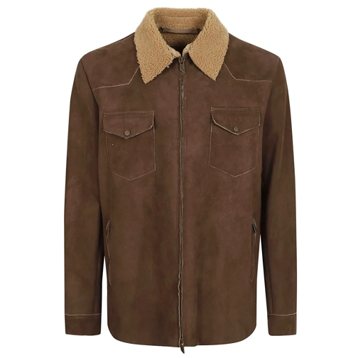 Salvatore Santoro Lederjacken Suede Leather Jacket Brown