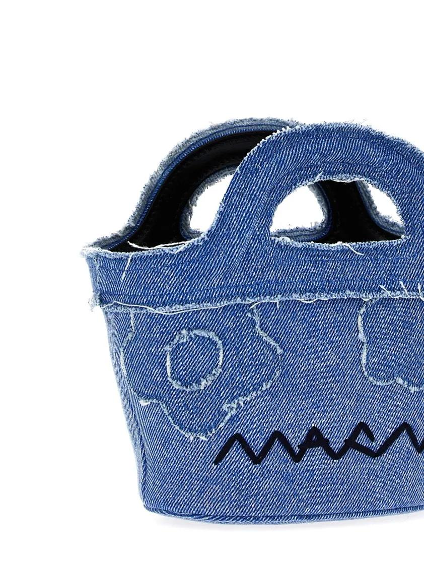 Marni Shoppers & Totes 'Tropicalia Micro' Handbag in blauw