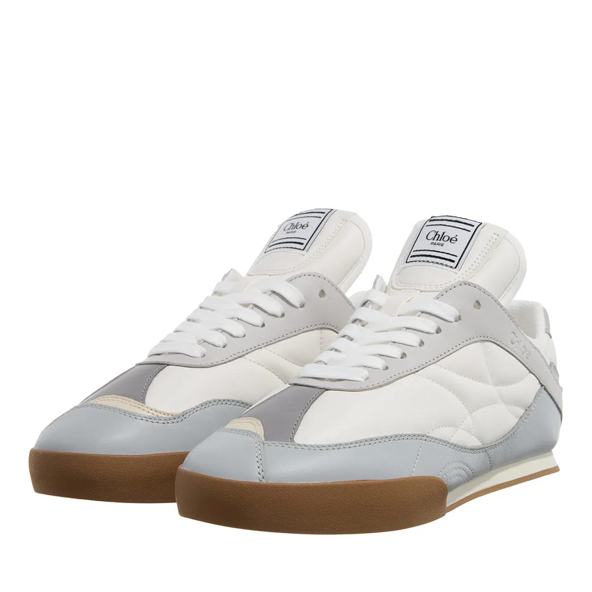 Chloé Low-Top Sneaker - Kick Sneaker - Gr. 41 (EU) - in Grau - für Damen - aus glatt & Synthetisches Material & Leder & Leder
