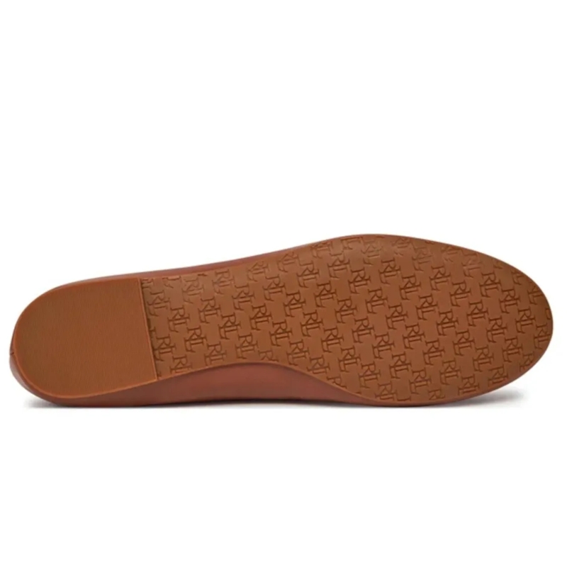 Lauren Ralph Lauren Ballerinas Jayna Flats Ballet Deep Saddle Tan(Image 6)