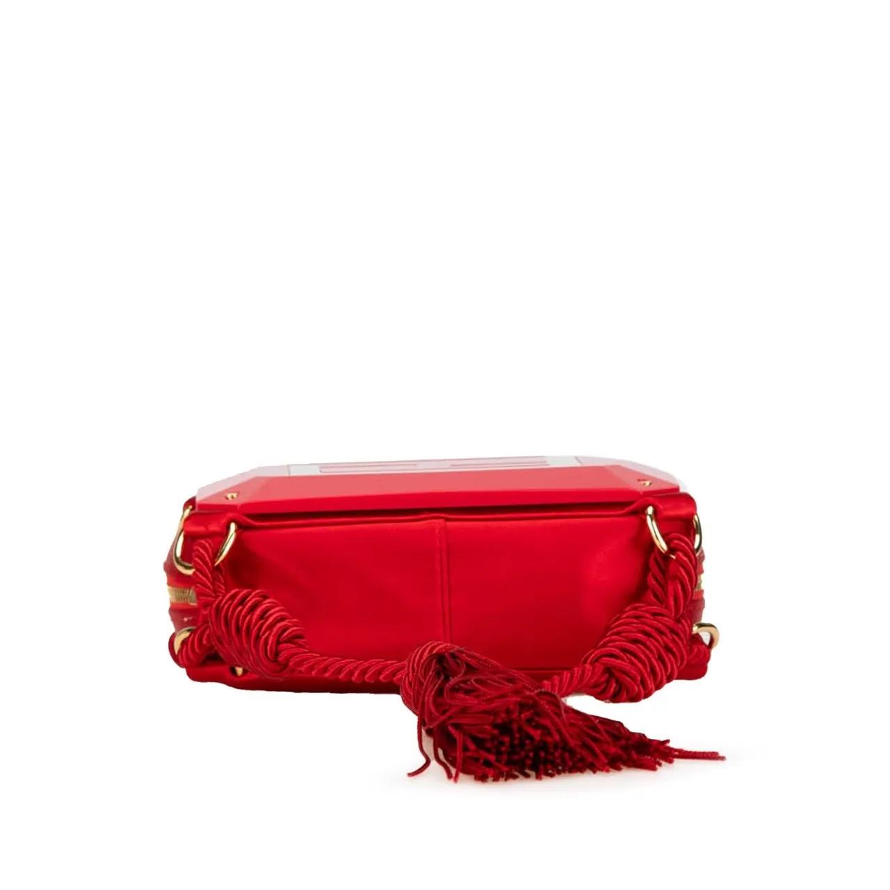Thumbnail - Fendi Hobo Bags - Mini FF PVC Satin Tassel Crossbody - Gr. unisize - in Rot - für Damen