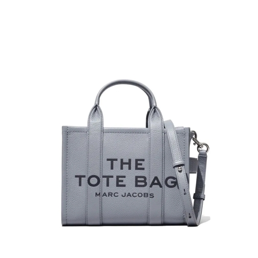 Marc Jacobs Tote Gray Grained Leather Tote Bag Grey