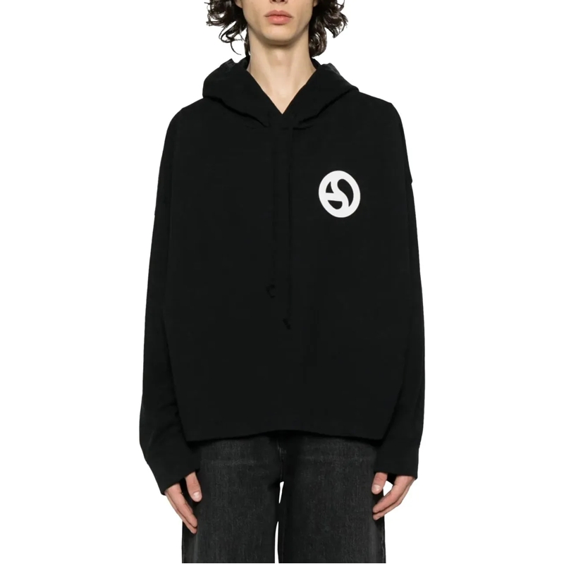 Acne Studios Sweatshirt Fester Logogram Hoodie schwarz (Image 4)