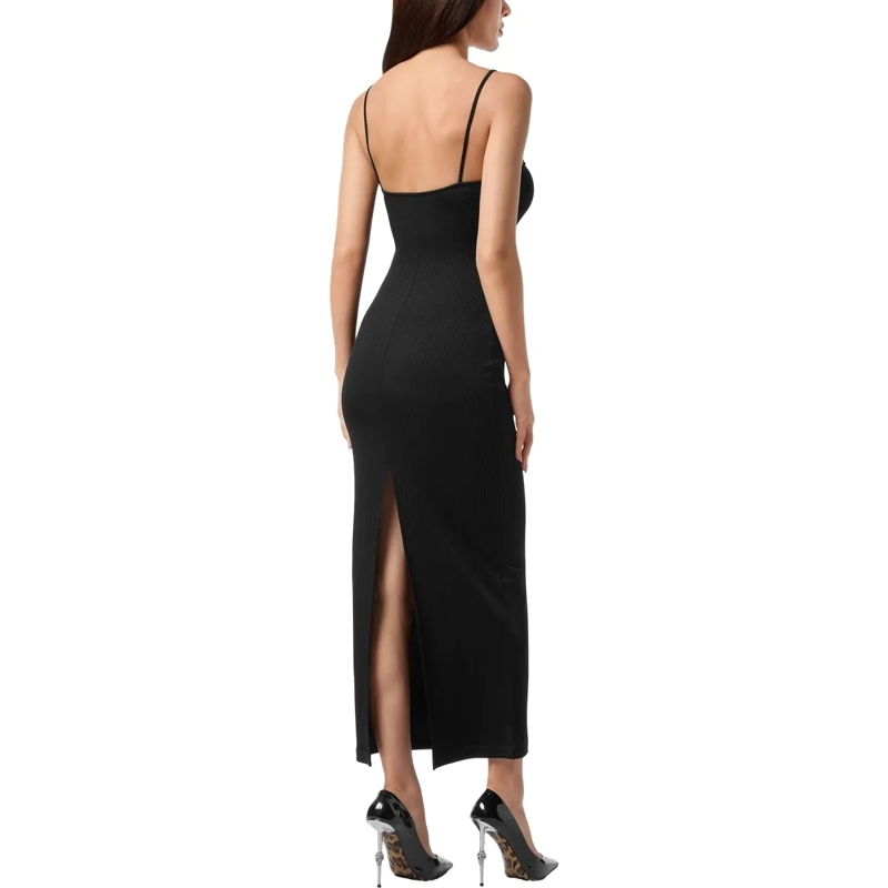 Philipp Plein Maxikleid Langes Kleid schwarz(Image 2)