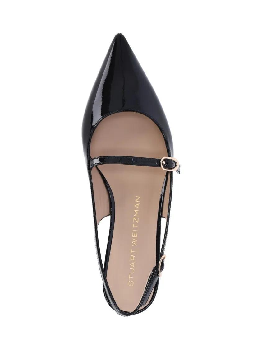 Thumbnail - Stuart Weitzman Stiefel - Emilia Mary Jane Slingback - Gr. 37,5 (EU) - in Schwarz - für Damen