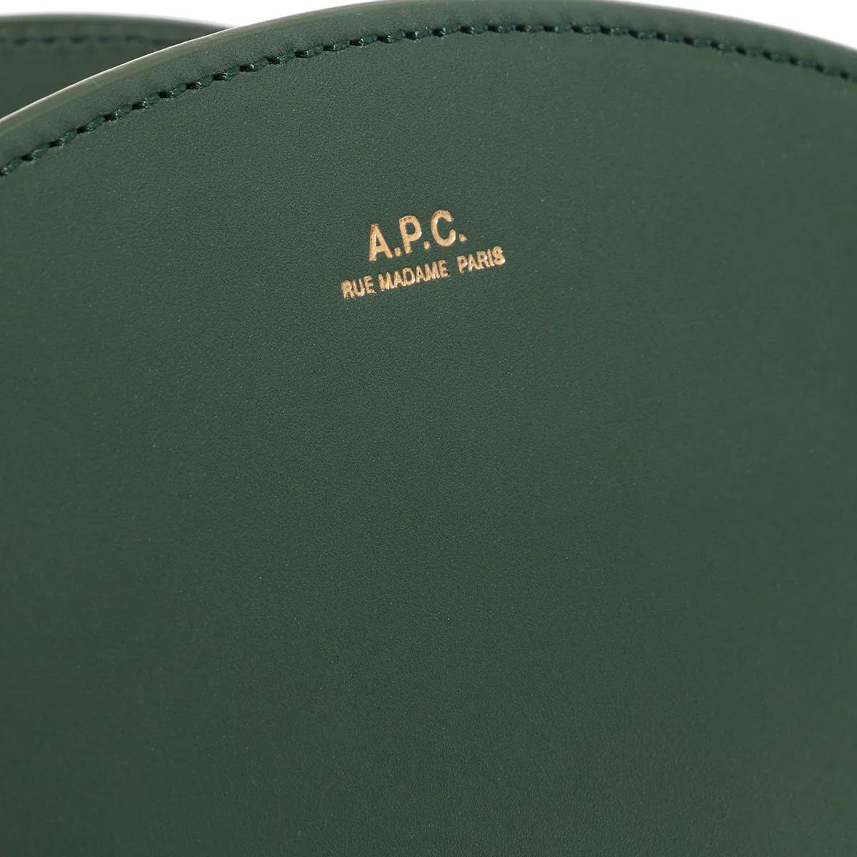 A.P.C. Crossbody bags Sac Demi-Lune in groen