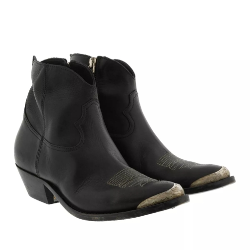 Golden Goose Young Ankle Boots Leather Black Stiefelette