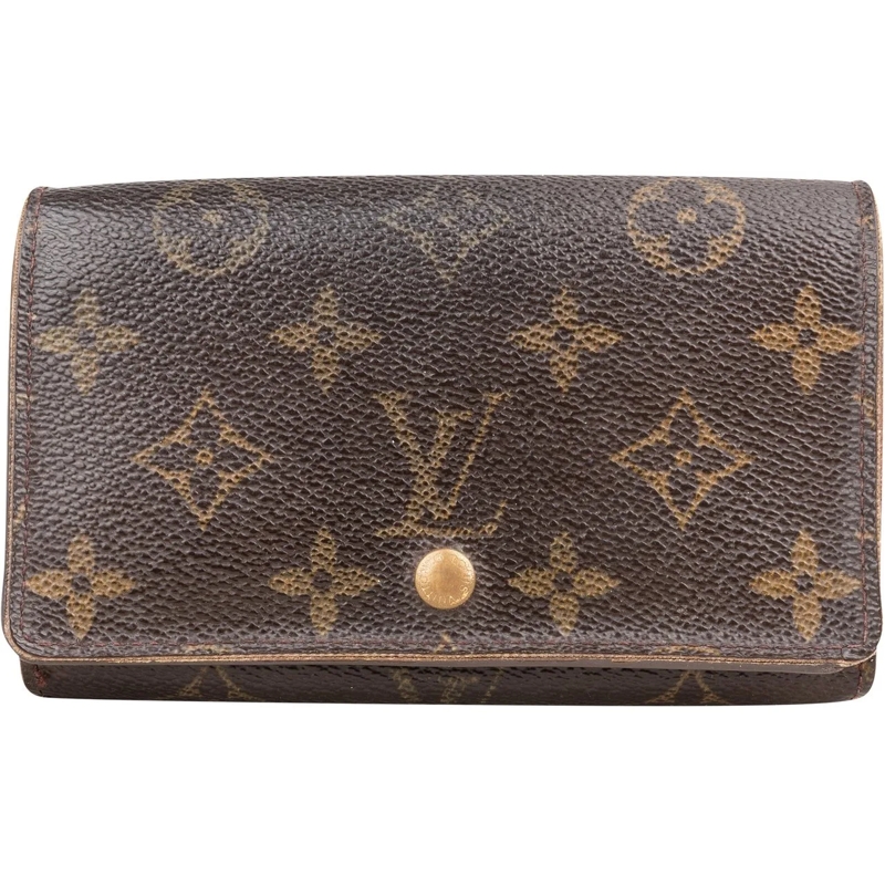 Louis Vuitton Geldbörse Louis Vuitton Canvas Monogram Tresor Wallet braun