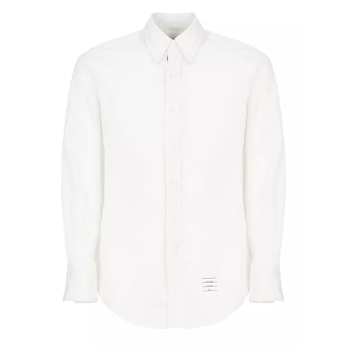 Thom Browne Cotton Popeline Shirt White 